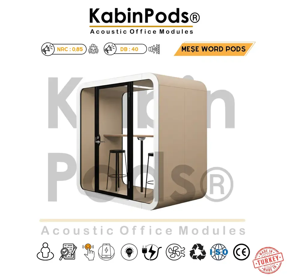 KabinPods toplantı kabini iç ortam konforu ve iklimlendirme detayları