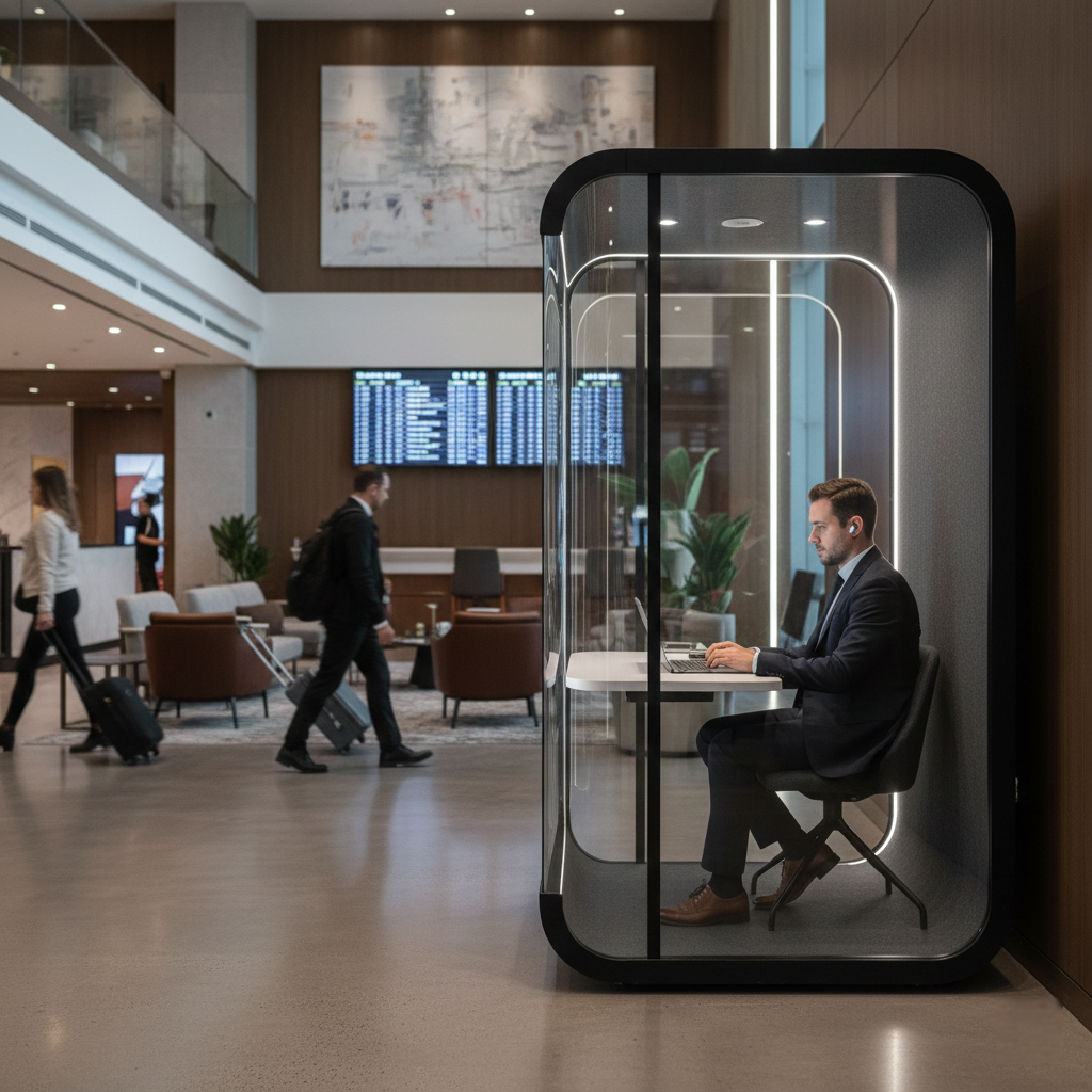 Havalimanları ve Otel Lobilerinde Toplantı Kabini