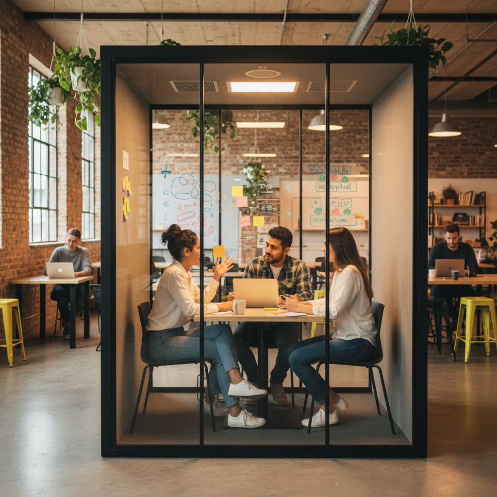 Ortak Çalışma Alanlarında Toplantı Kabini